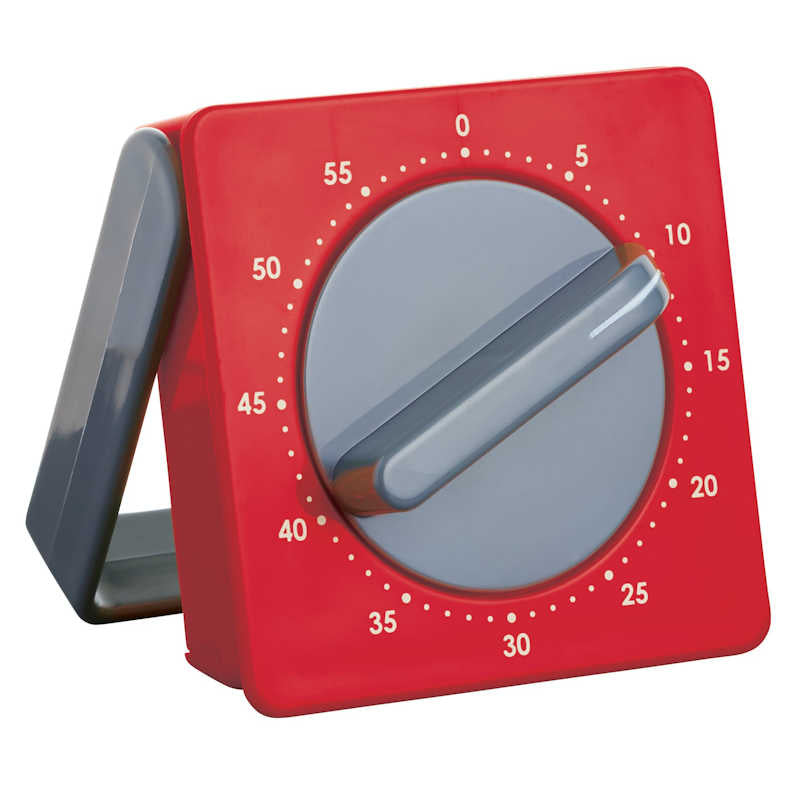 Colourworks 60 minute mechanical timer red