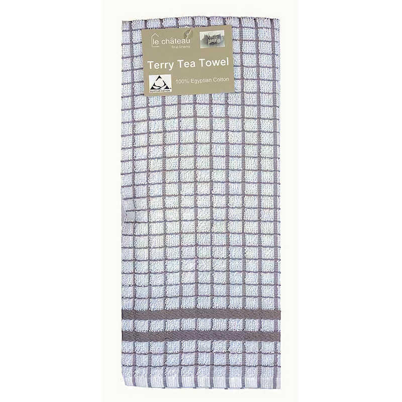 Le Chateau Small Check Tea Towel (Various Colours) 