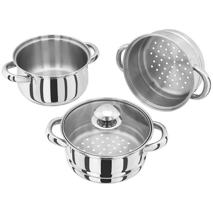 Judge 3 Tier Glass Lid Steamer (16cm)