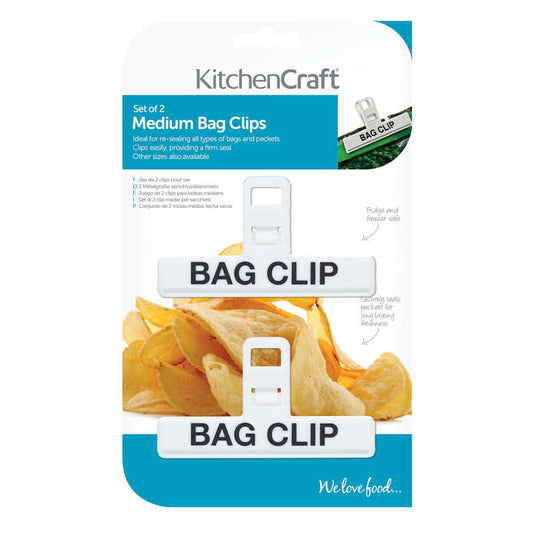 KitchenCraft 2 medium bag clips