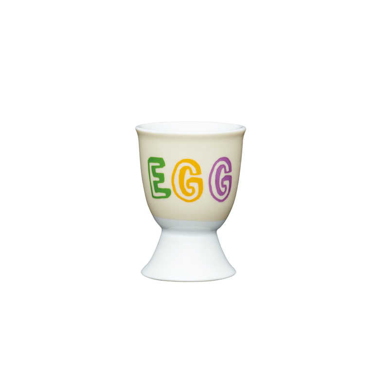 KitchenCraft Porcelain Egg Cup dippy egg design