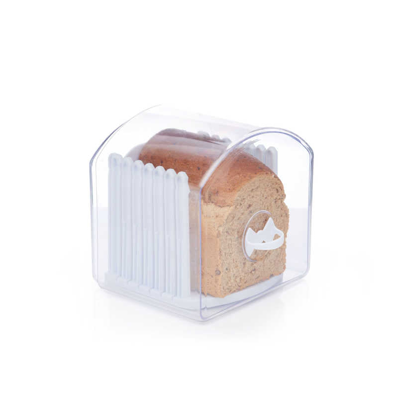 KitchenCraft Clear Acrylic Expandable Breadkeeper Compacted