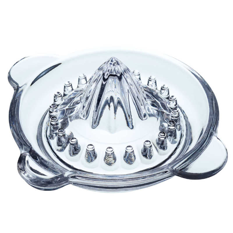 KitchenCraft Round Glass Lemon / Citrus Fruit Squeezer