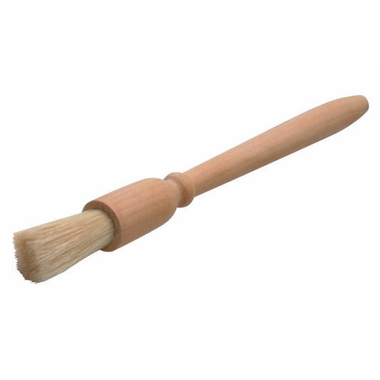 traditional wooden pastry brush with natural bristles