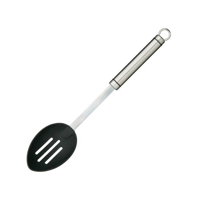 Kitchen Craft Oval Handled Stainless Steel Non-Stick Slotted Spoon