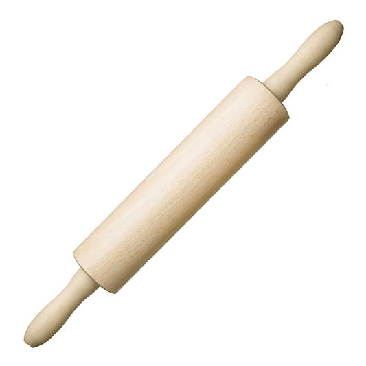 KitchenCraft Beech Wood Revolving 44cm Rolling Pin