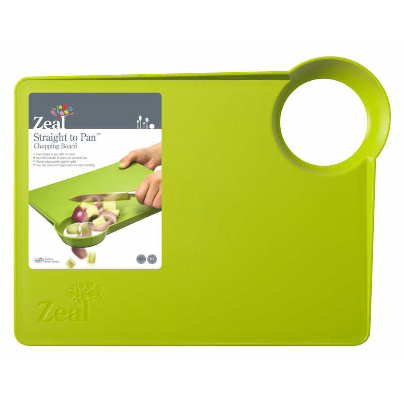 Zeal 'Straight to Pan' Chopping Board with Smal Hole - The Crock Ltd