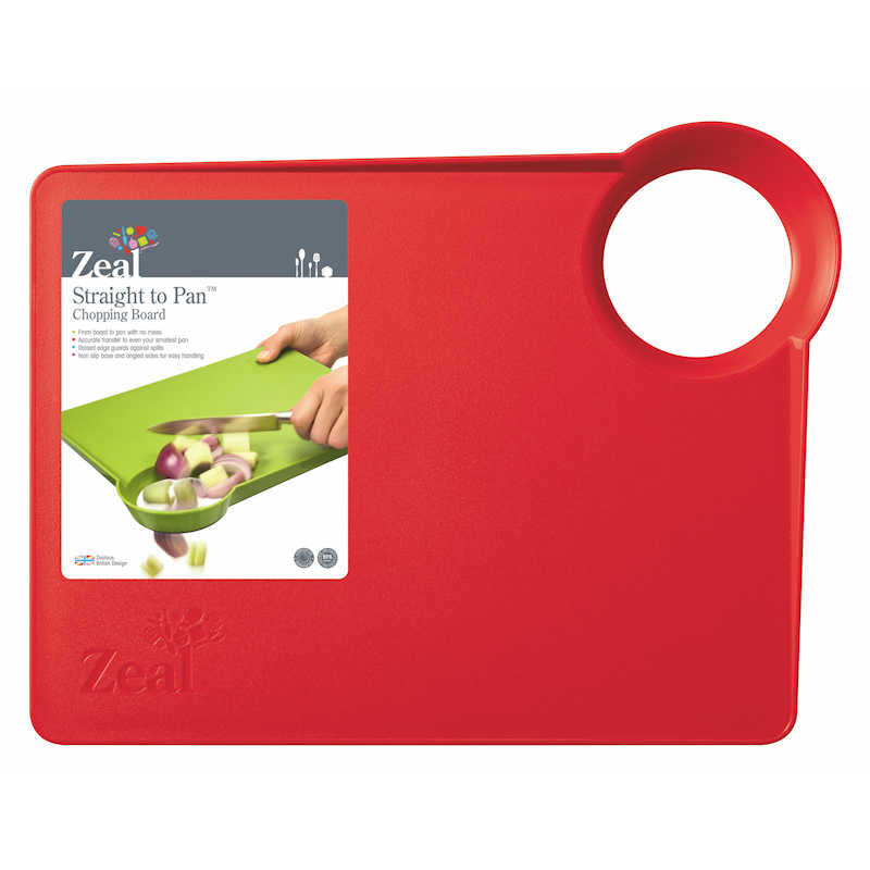 Zeal 'Straight to Pan' Chopping Board with Smal Hole - The Crock Ltd