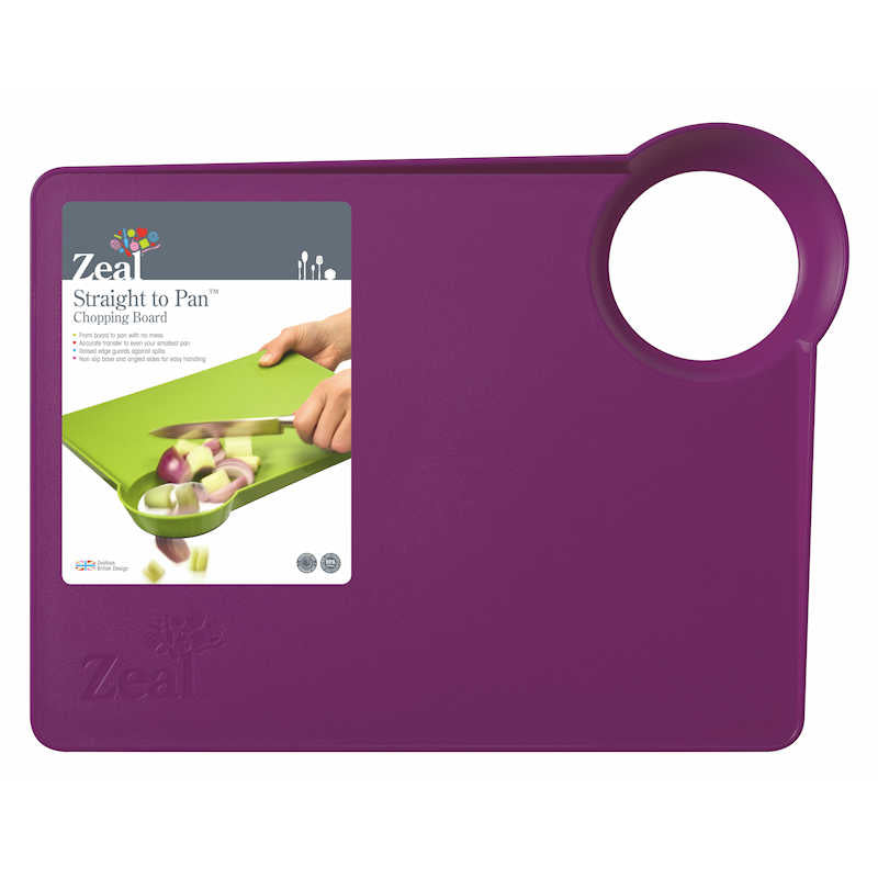 Zeal 'Straight to Pan' Chopping Board with Smal Hole - The Crock Ltd