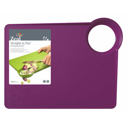 Zeal 'Straight to Pan' Chopping Board with Smal Hole - The Crock Ltd