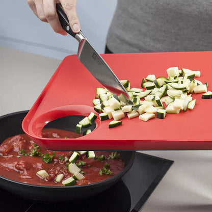 Zeal 'Straight to Pan' Chopping Board with Smal Hole - The Crock Ltd