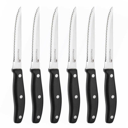 MasterClass Deluxe 6 Piece Steak Knife Set