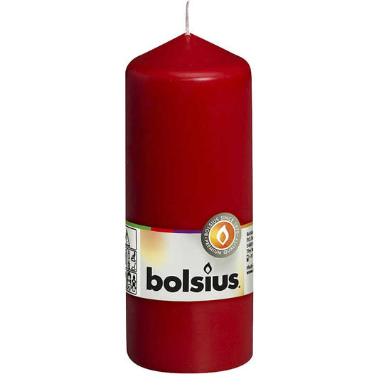 Bolsius Red Pillar Candle (Assorted Sizes)