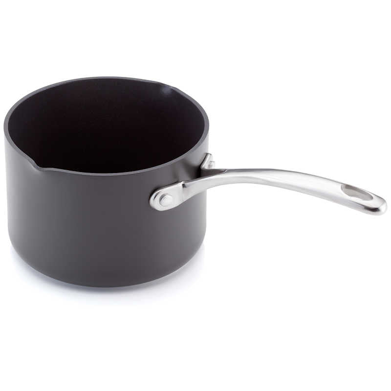 Stellar Hard Anodised 14cm Non-Stick Milk Pan 1.6ltr