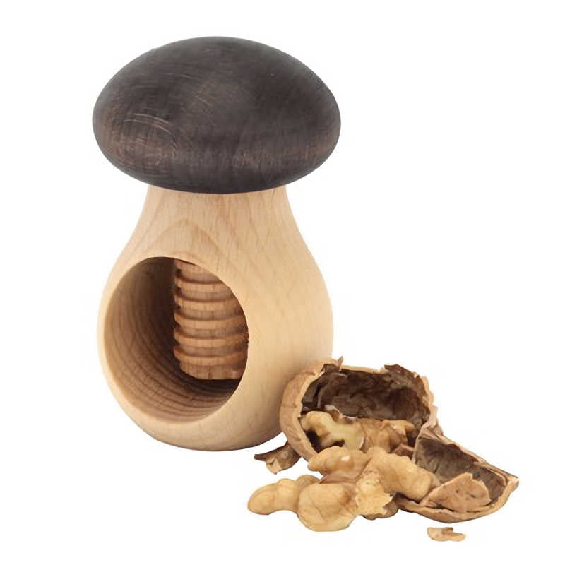 Apollo Beech Mushroom Shaped Nutcracker