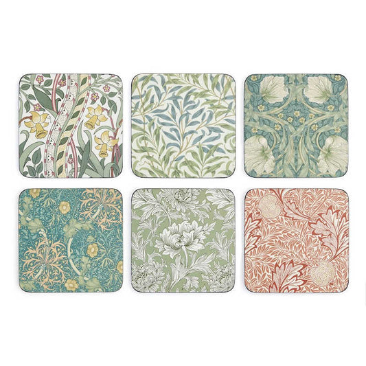 Pimpernel Set of 6 Morris & Co. Floral Coasters/Placemats