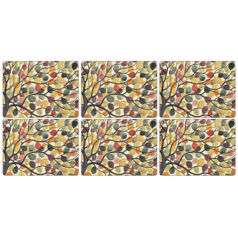 Pimpernel Set of 6 Dancing Branches Coasters/Placemats