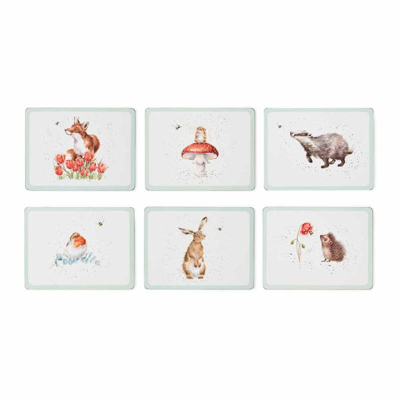 Wrendale Designs The Bee Collection Set of 6 Coasters/Placemats